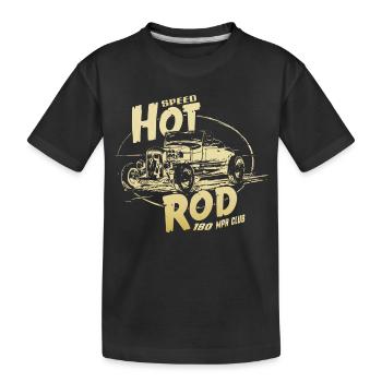 Hot rod garage V8 - Kids' Premium Organic T-Shirt - black - Front
