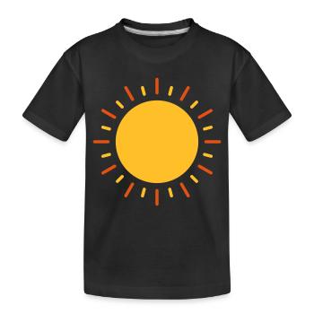 Soleil - T-shirt bio Premium Enfant - noir - Devant