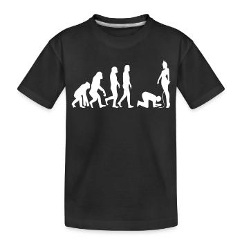Homme évolution - T-shirt bio Premium Enfant - noir - Devant