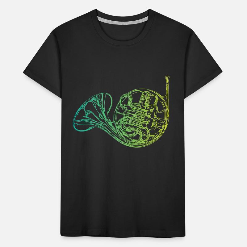 Horn instrument Kids' Premium Organic T-Shirt