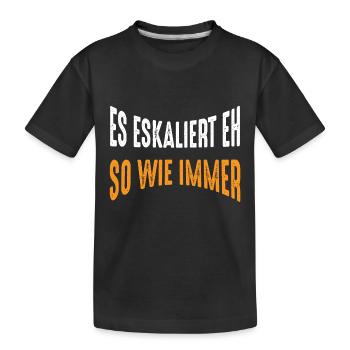 Junggesellenabschied - Kinder Premium Bio T-Shirt - Schwarz - Vorne