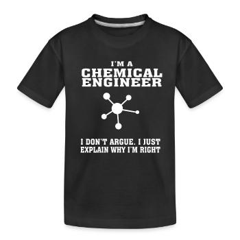 Best-seller ingénieur chimiste Tshirt, citation drôle - T-shirt bio Premium Enfant - noir - Devant
