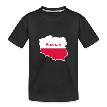 Posen Polen Hauptstadtplan Posen Polska - Kinder Premium Bio T-Shirt - Schwarz - Vorne