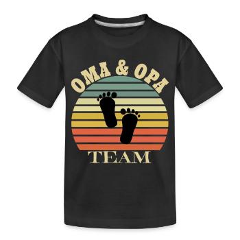 Grand-mère et grand-père - T-shirt bio Premium Enfant - noir - Devant