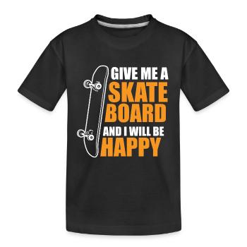 Patineur disant - T-shirt bio Premium Enfant - noir - Devant