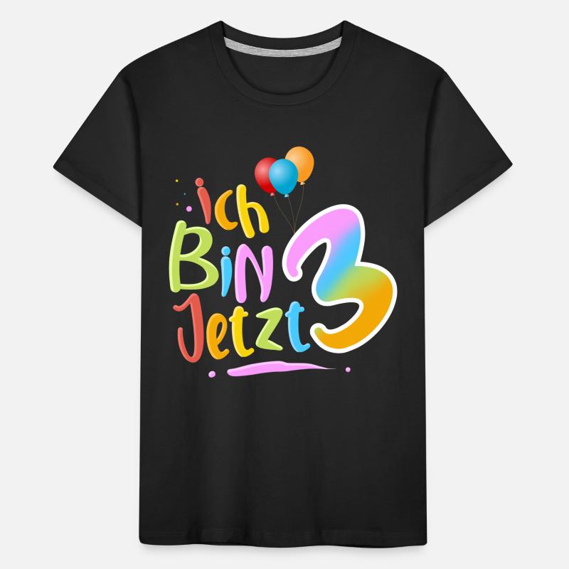I Am 3 Kids' Premium Organic T-Shirt