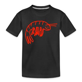 Crevette - T-shirt bio Premium Enfant - noir - Devant