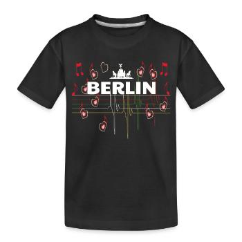 J'aime berlin - T-shirt bio Premium Enfant - noir - Devant