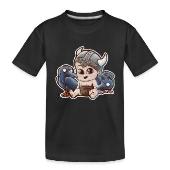 odin viking baby - Kids' Premium Organic T-Shirt - black - Front