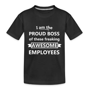Chef - Kinder Premium Bio T-Shirt - Schwarz - Vorne