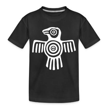 Oiseau inca blanc - T-shirt bio Premium Enfant - noir - Devant