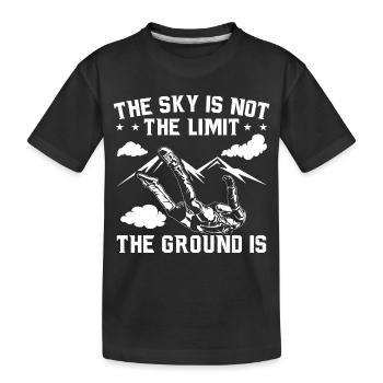 Skydive Hobby | Idée cadeau parachute parachutisme - T-shirt bio Premium Enfant - noir - Devant