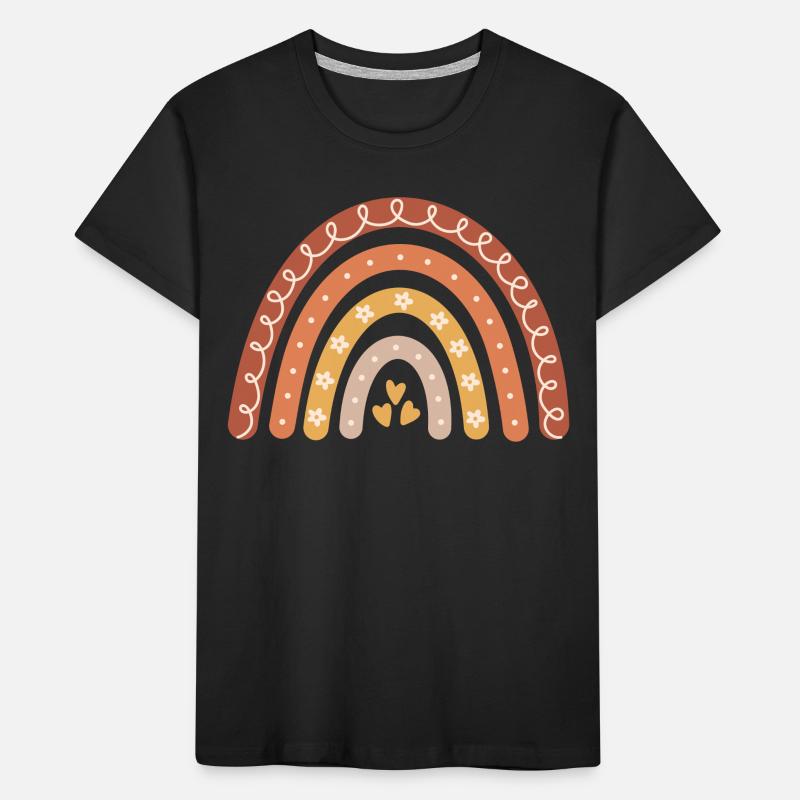 Boho Regenbogen Kinder Premium Bio T-Shirt