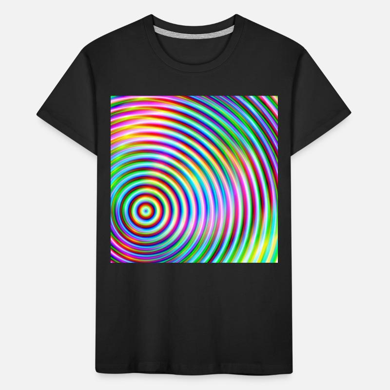 Colored rounds 3d Kinder Premium Bio T-Shirt