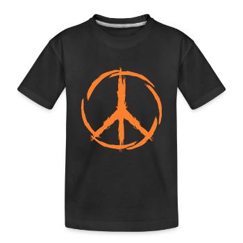 Symbole de paix signe paix - T-shirt bio Premium Enfant - noir - Devant