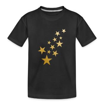 Modèles d’étoiles - T-shirt bio Premium Enfant - noir - Devant