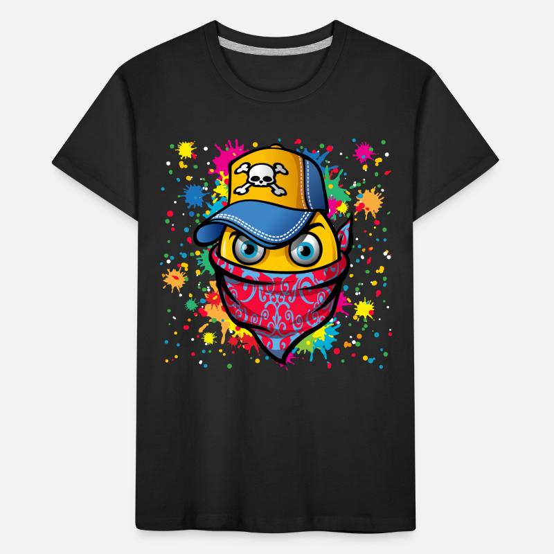 Mask and graffiti Kids' Premium Organic T-Shirt