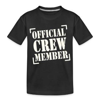 official crew member - T-shirt bio Premium Enfant - noir - Devant
