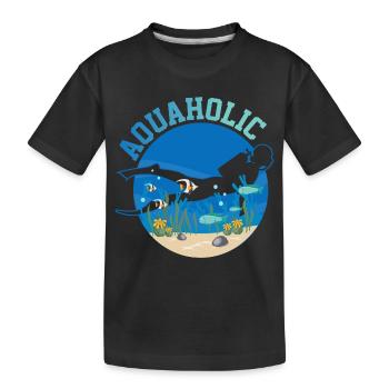 Plongée sous-marine - T-shirt bio Premium Enfant - noir - Devant