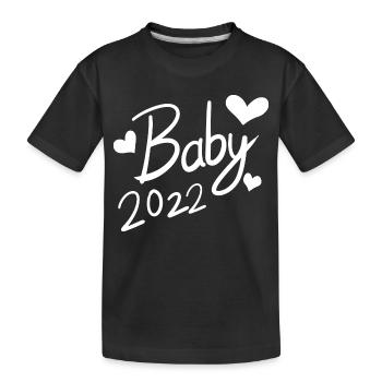 Bébé 2022 - Nouveau-Né 2022 - T-shirt bio Premium Enfant - noir - Devant