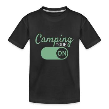 Camping Mode On - T-shirt bio Premium Enfant - noir - Devant