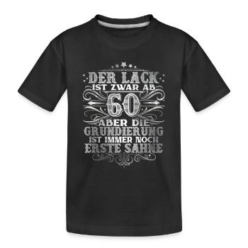 60. Geburtstag - Kinder Premium Bio T-Shirt - Schwarz - Vorne