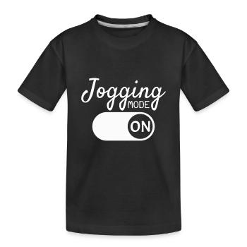 Jogging - T-shirt bio Premium Enfant - noir - Devant