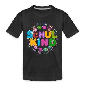 Schulkind 2026 Einschulung 2026 1. Klasse 26 - Kinder Premium Bio T-Shirt - Schwarz - Vorne