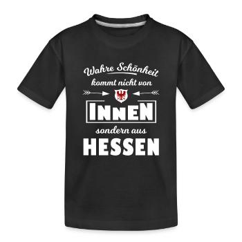 Hessen Schönheit - Kinder Premium Bio T-Shirt - Schwarz - Vorne