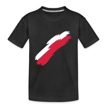 Polen - Kinder Premium Bio T-Shirt - Schwarz - Vorne
