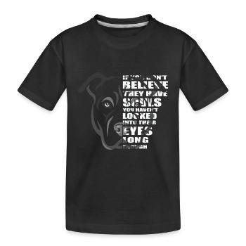 Soul Pitbull Amoureux des chiens - T-shirt bio Premium Enfant - noir - Devant
