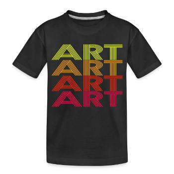 Kind - Kids' Premium Organic T-Shirt - black - Front