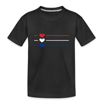 Island - Kinder Premium Bio T-Shirt - Schwarz - Vorne
