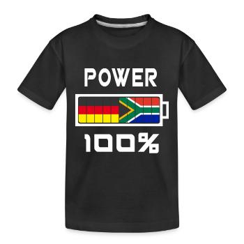 L’Allemagne et l’Afrique du Sud Power 100% - T-shirt bio Premium Enfant - noir - Devant