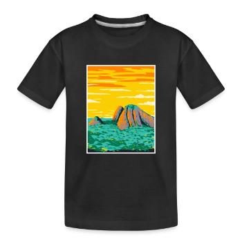 Guyana Amazonas Nationalpark WPA Poster Art Deco - Kinder Premium Bio T-Shirt - Schwarz - Vorne