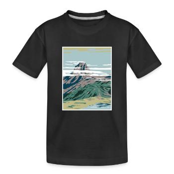 Pyrenäen Nationalpark WPA Poster Art Deco - Kinder Premium Bio T-Shirt - Schwarz - Vorne