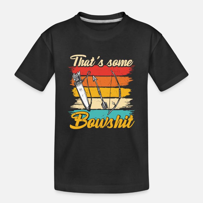 C’est une citation de tir à l’arc drôle - T-shirt bio Premium Enfant - noir