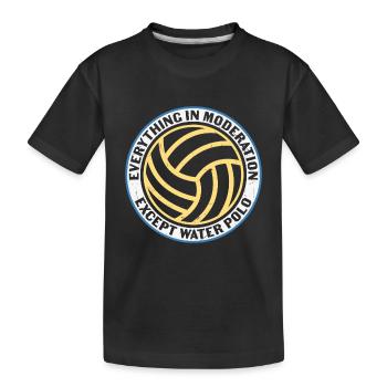 Wasserball Zitat außer Wasserball - Kinder Premium Bio T-Shirt - Schwarz - Vorne