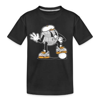 Tenue de pétanque boule pour boule bouler - T-shirt bio Premium Enfant - noir - Devant