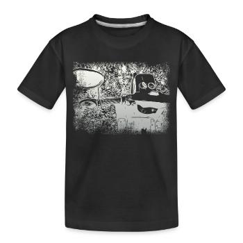 Simson Schwalbe KR51 - Kinder Premium Bio T-Shirt - Schwarz - Vorne