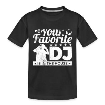 DJ préféré - T-shirt bio Premium Enfant - noir - Devant