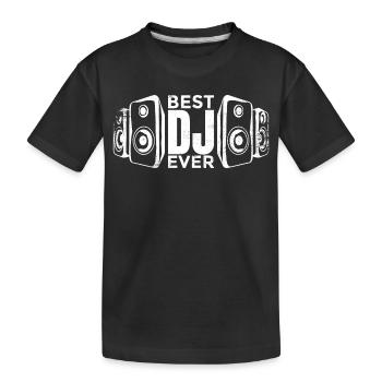Meilleur DJ - T-shirt bio Premium Enfant - noir - Devant