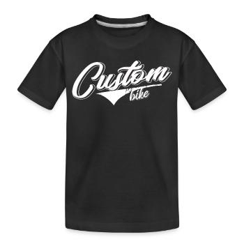 custom bike biker tour rock bobber tuner tuning - T-shirt bio Premium Enfant - noir - Devant