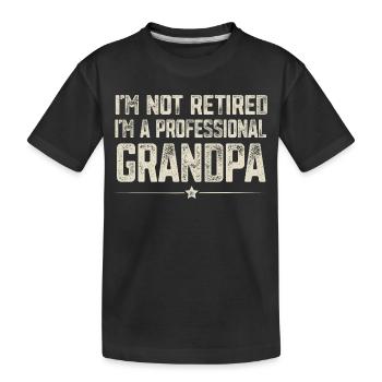 Grand-père - T-shirt bio Premium Enfant - noir - Devant