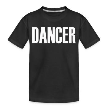dancer break hip hop tanz tanzen liebe musik disco - Kinder Premium Bio T-Shirt - Schwarz - Vorne