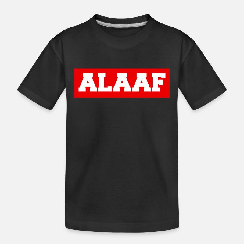 ALAAF - Kinder Premium Bio T-Shirt - Schwarz