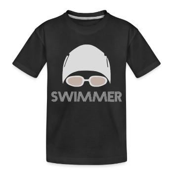 Nageur - T-shirt bio Premium Enfant - noir - Devant