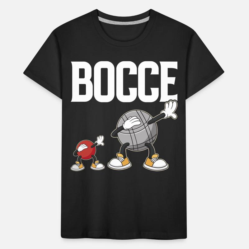 Dabbing Bocce Ball mit Jack Bocci Dab Game Bocce Kinder Premium Bio T-Shirt