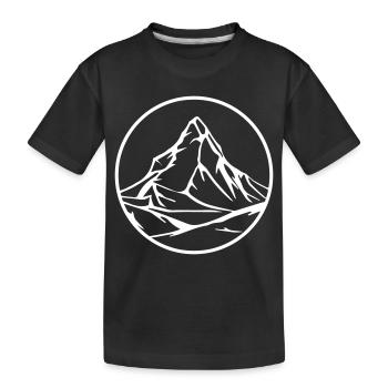 Montagne - T-shirt bio Premium Enfant - noir - Devant