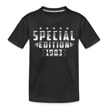 Born in 1983 Special Edition - Kids' Premium Organic T-Shirt - black - Front